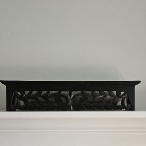 NWOT Ornate Wood Wall Shelf